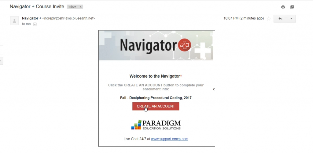 navigator plus paradigm login
